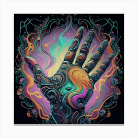 Psychedelic Hand Canvas Print