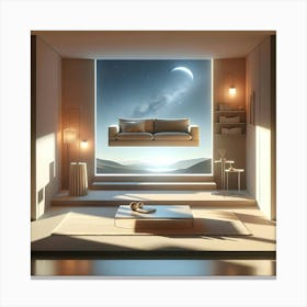 Living Room 1 Canvas Print