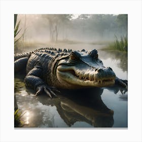 Crocodile Canvas Print