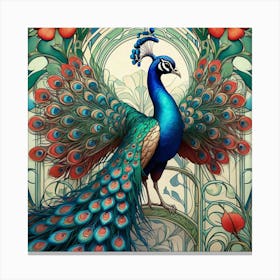 Peacock 51 Canvas Print