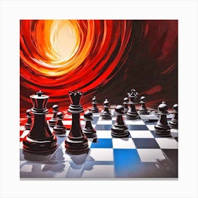 Chess Pieces 4 Canvas Print