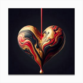 Heart Of Gold 2 Canvas Print