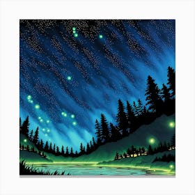 Celestial Lights Canvas Print