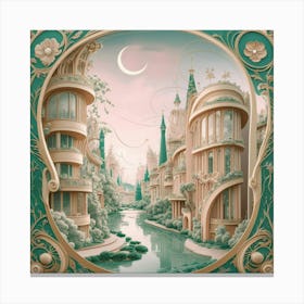 City Of The Moon Canvas Print