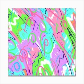 Pastel Abstract Painting Canvas Print