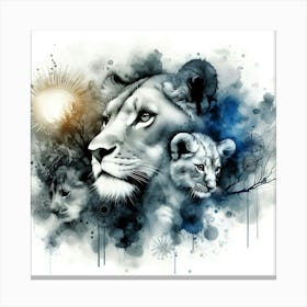 Wild Animal Illustration 161 Canvas Print