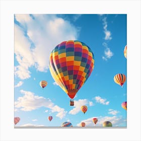 Hot Air Balloons In The Sky 7 Canvas Print