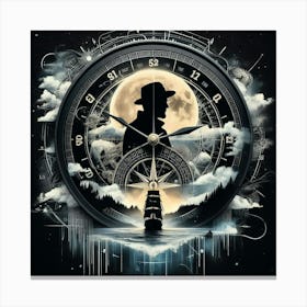 Clock In The Sky Canvas Print