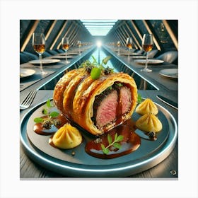 A Fusion Dish Named Adobo Beef Wellington, Combi Canvas Print