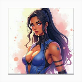 Mortal Kombat Ninja Fighter Concept Art (456) Canvas Print