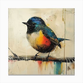 Bird On A Branch Canvas Print