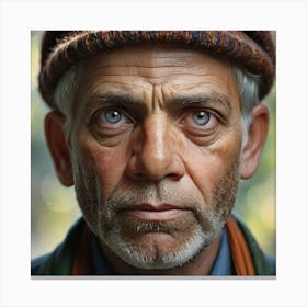 Portrait Of An Old Man Canvas Print