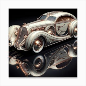 Art Nouveau Car Canvas Print