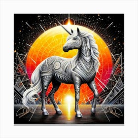 Creative Horse Beauty Illustration Nr 7 Canvas Print