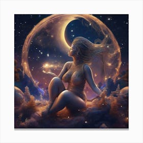 Moon Goddess Canvas Print