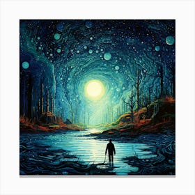 Night In The Woods Canvas Print