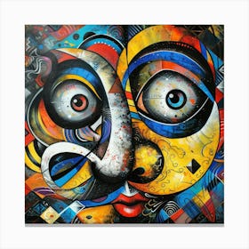 Face Of A Man 15 Canvas Print