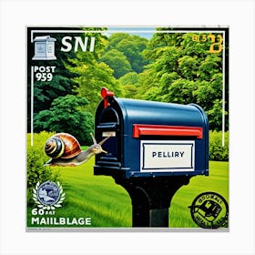 Stamp Postage Mail Letter Envelope Collectible Philately Postal Communication Paper Collec Canvas Print