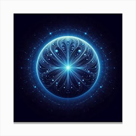 Abstract Holographic Star Canvas Print