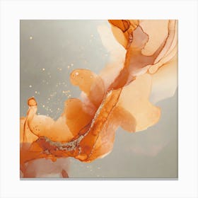 Abstract Orange Splash - Abstract Stock Videos & Royalty-Free Footage Canvas Print