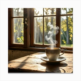 Steaming Cup Of Coffee 10 Canvas Print