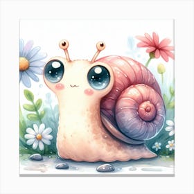 Cute Snail Canvas Print