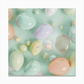 Pastel Easter Eggs Canvas Print