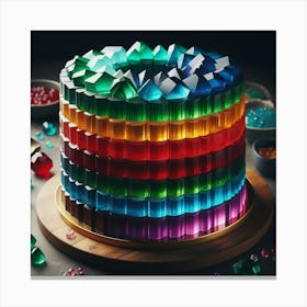 Rainbow Cake 1 Canvas Print