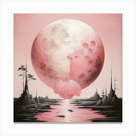  Pink Moon Art Print  Canvas Print