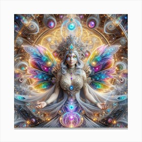 Psychedelic Angel Canvas Print