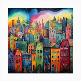 Colorful City Canvas Print