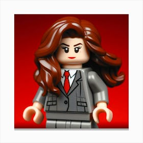 Lego Woman In Business Suit Canvas Print