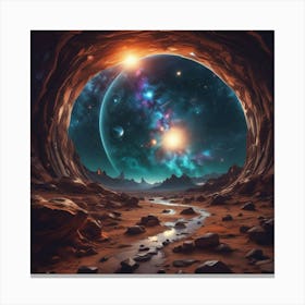 Space Cave 1 Canvas Print