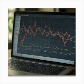 Graphs Stock Canvas Print