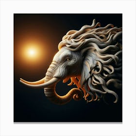 Elephant Head 2 Canvas Print