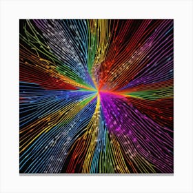 Rainbow Burst 10 Canvas Print