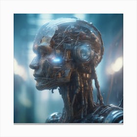 Cyborg Woman 84 Canvas Print