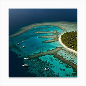 Island In The Maldives 1 Canvas Print