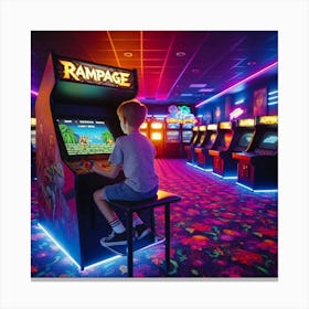 Arcade Game Room 3 Canvas Print