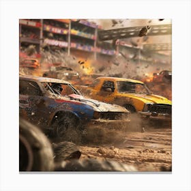 Dirt Racers Canvas Print