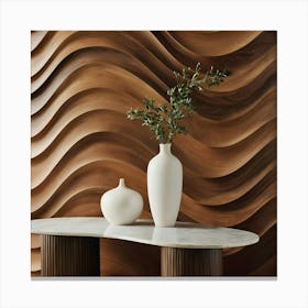 Wavy Wall 19 Canvas Print