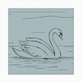 Swan A Canvas Print