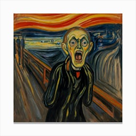 Default The Scream By Artist Edvard Munch Is An Artistic Work 0 Canvas Print