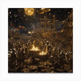 The Eternal War for Gold Canvas Print