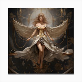 Angel Of The Scales Canvas Print