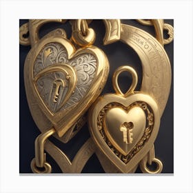 Heart Of Gold 3 Canvas Print