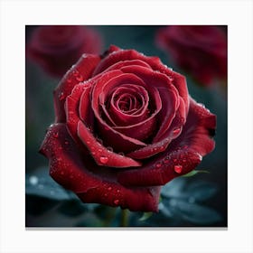 Blood Rose Canvas Print