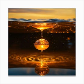 Water Droplet Canvas Print
