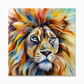 Lion Painting Canvas Print