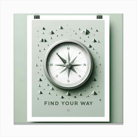 Find Your Way 3 Canvas Print